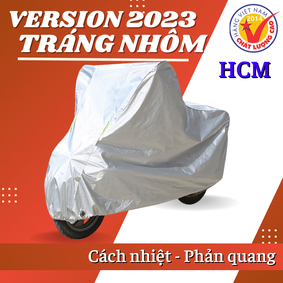 Bạt trùm xe máy tráng nhôm chống mưa nắng (Trùm được tất cả các loại xe từ SH 150i trở xuống)
