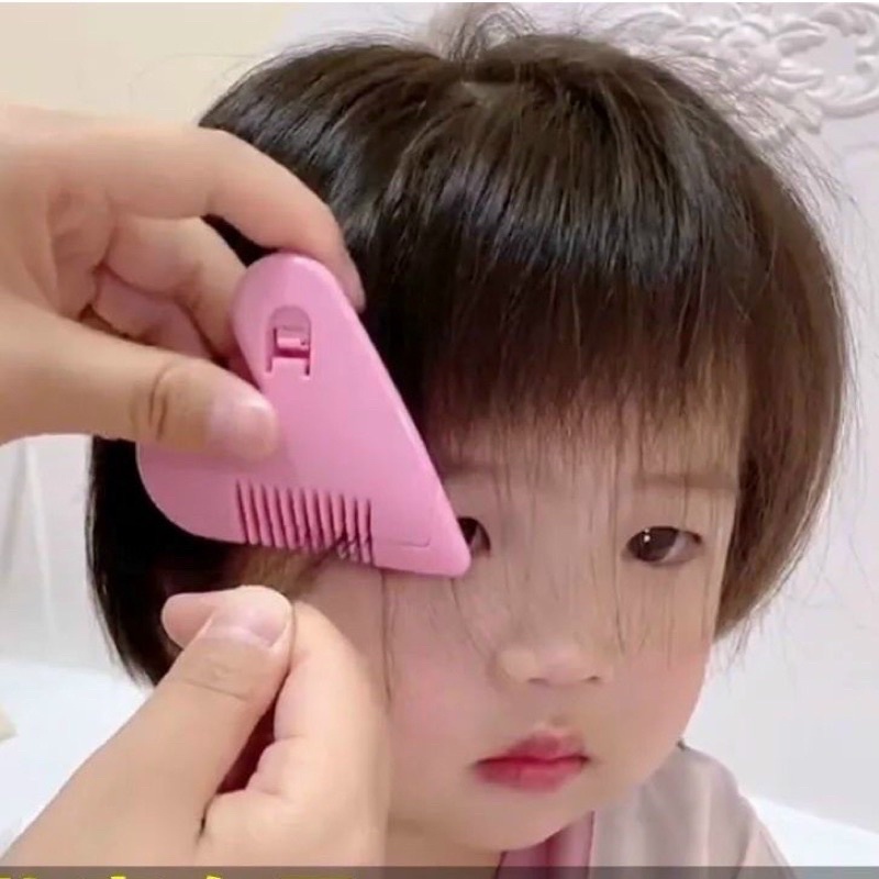 Lược cắt tỉa tóc chẻ ngọn/tóc mái hình trái tim