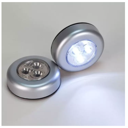 Đèn led cảm ứng tròn 3 bóng dán tường siêu sáng