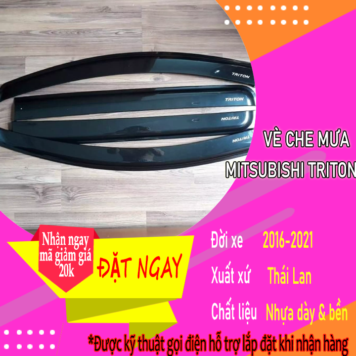 Vè che mưa đen triton Thái 2017-2018-2019-2020-2021-2022 lan dầy