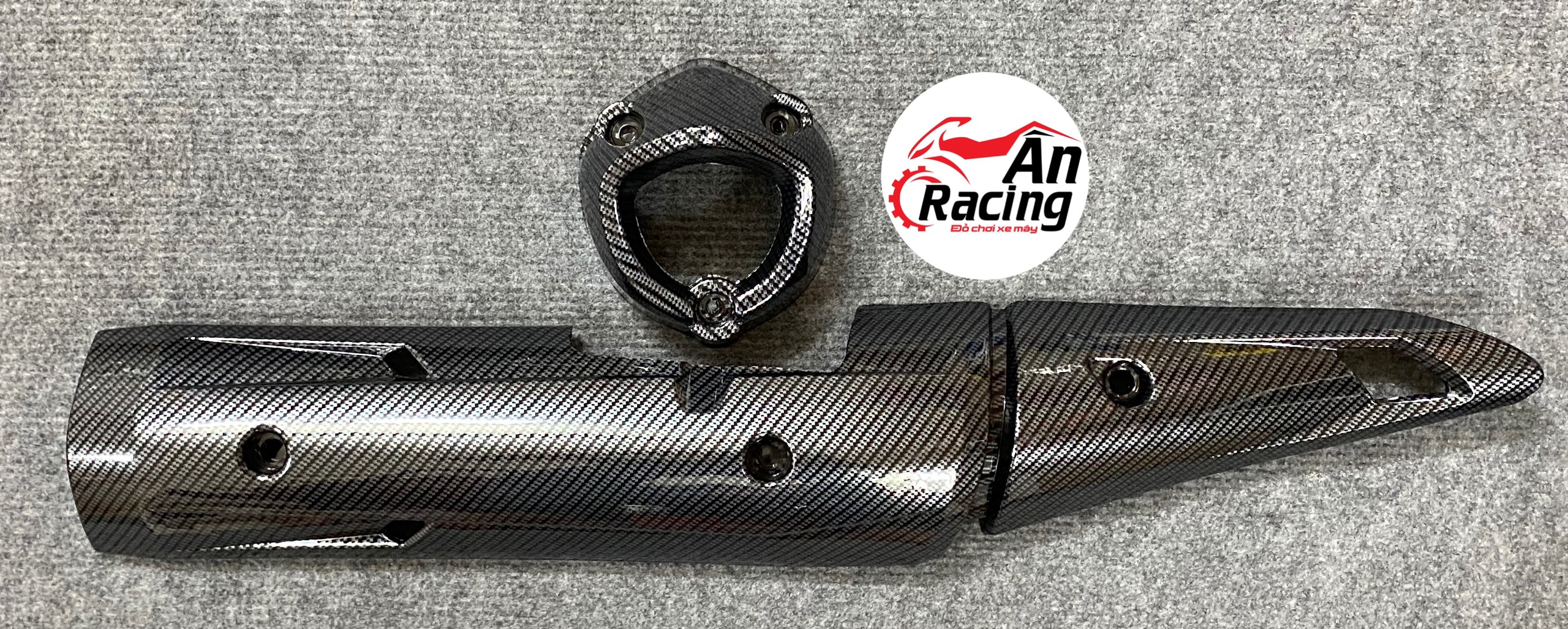 Ốp pô có chụp đít pô carbon gắn exciter 150 mẫu zin