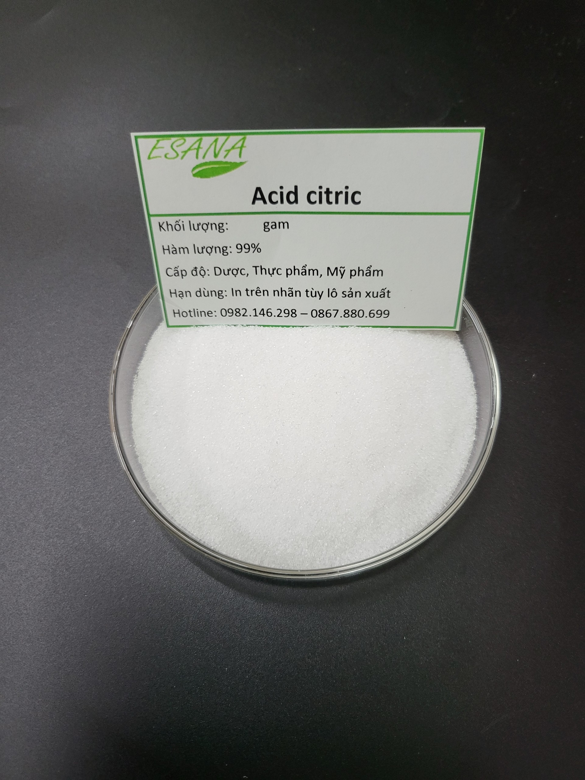 Bột chanh acid citric 1kg, bột chua sử dụng trong thực phẩm