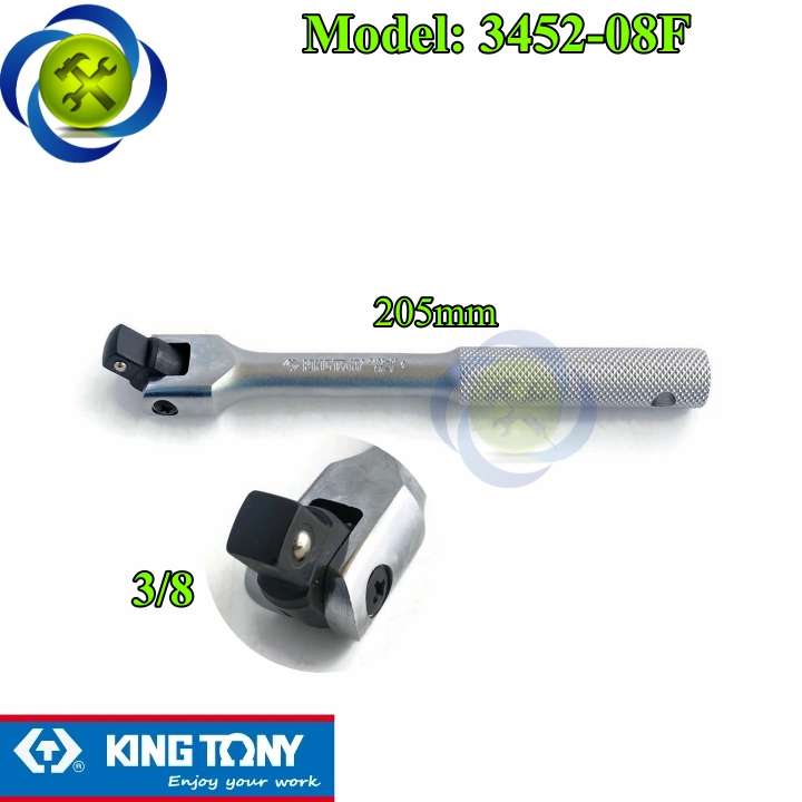 Cần siết tự động lắc léo 3/8 kingtony 3452-08f dài 205mm