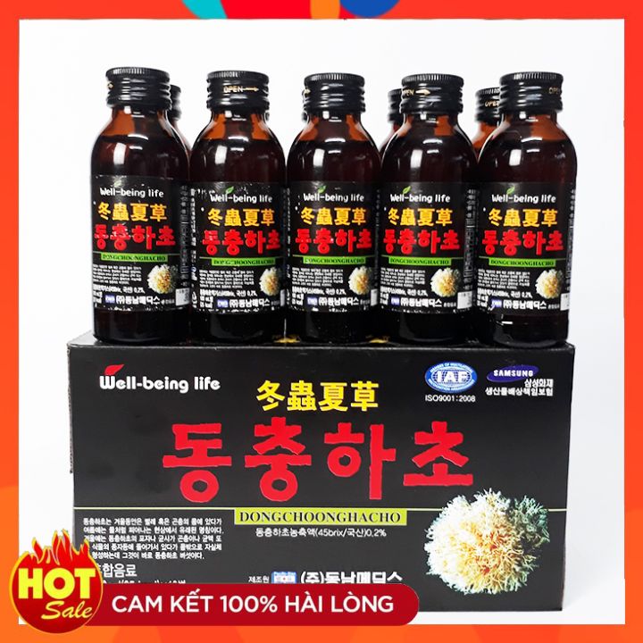 Nước đông trùng hạ thảo Hàn Quốc hộp 10 chai