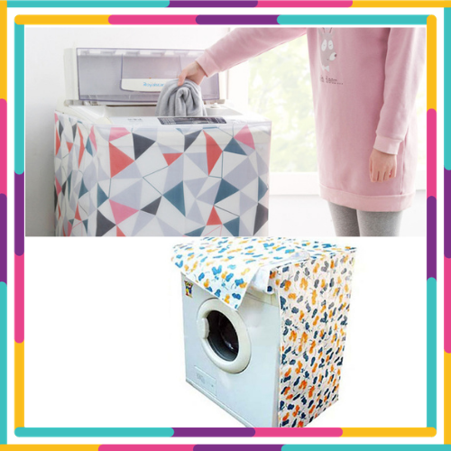 Phủ máy giặt-Tấm trùm, phủ bảo vệ máy giặt - Vỏ Bọc máy giặt cửa trên, cửa ngang loại to máy từ 7kg đến 9kg loại dày độ bền cao