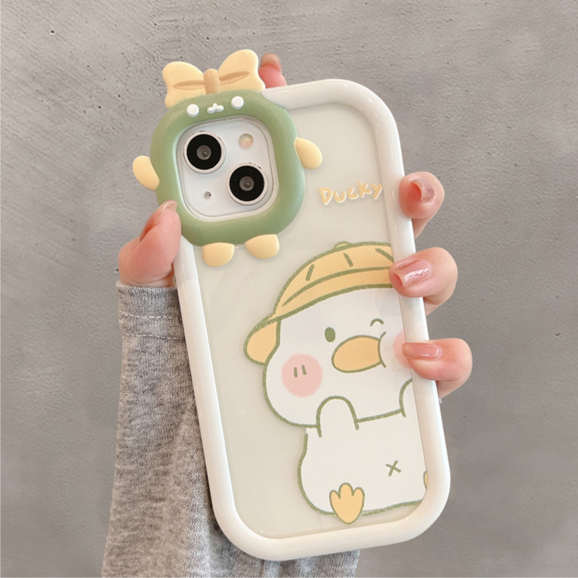 Ốp lưng nơ trong suốt - ducky