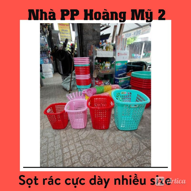 [HCM]Sọt Rác Vuông Nhựa Tý Liên Cực Dày