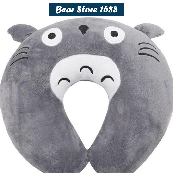 Gối kê cổ văn phòng , gối chữ u đỡ cổ chống mỏi cổ hình totoro