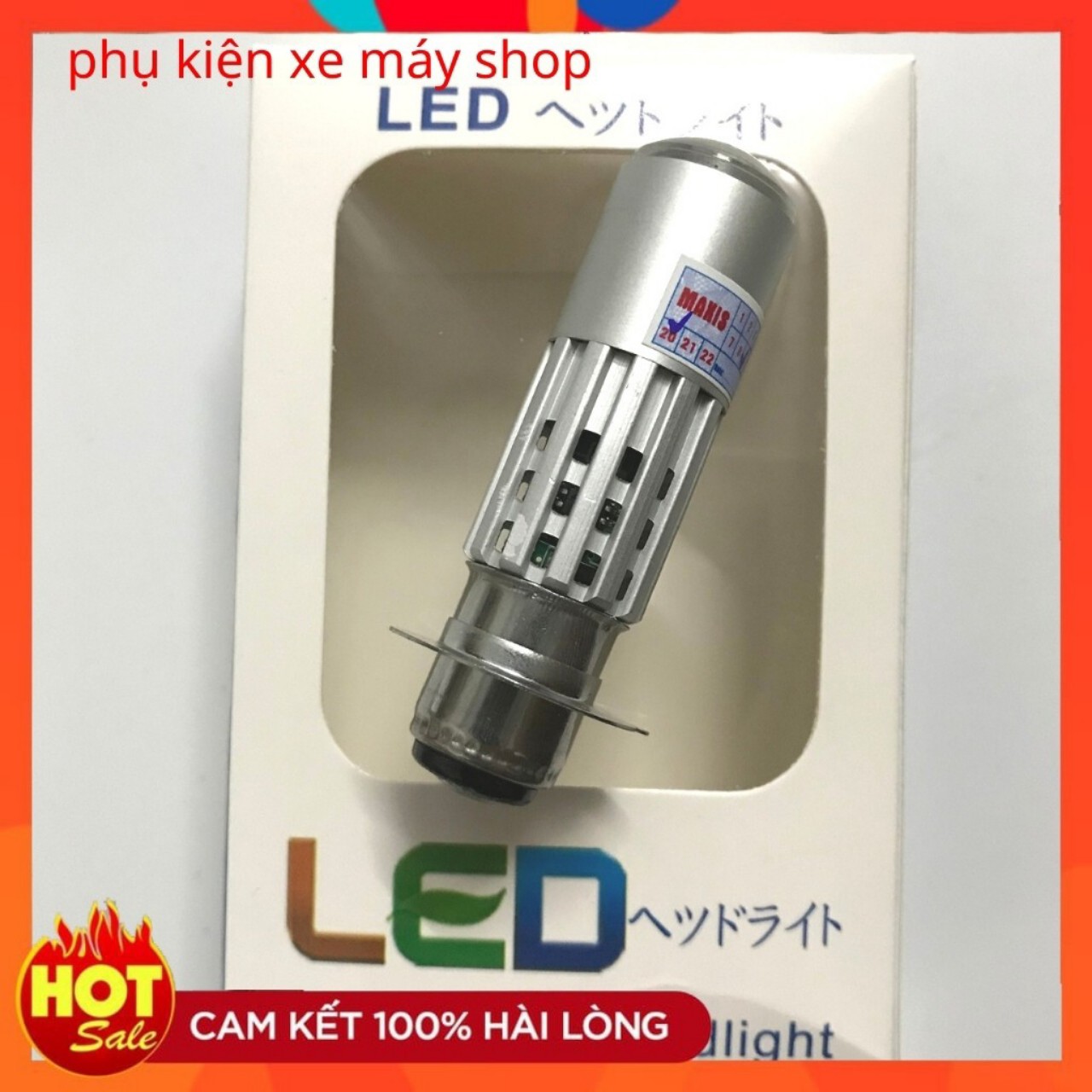led bi cầu mini cos vàng pha trắng chân M5