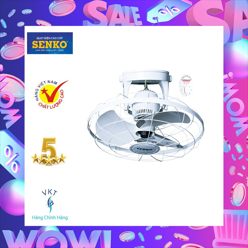 [FREESHIPMAX] Quạt đảo trần chuyển hướng cơ Senko TD105 - HÀNG CHÍNH HÃNG