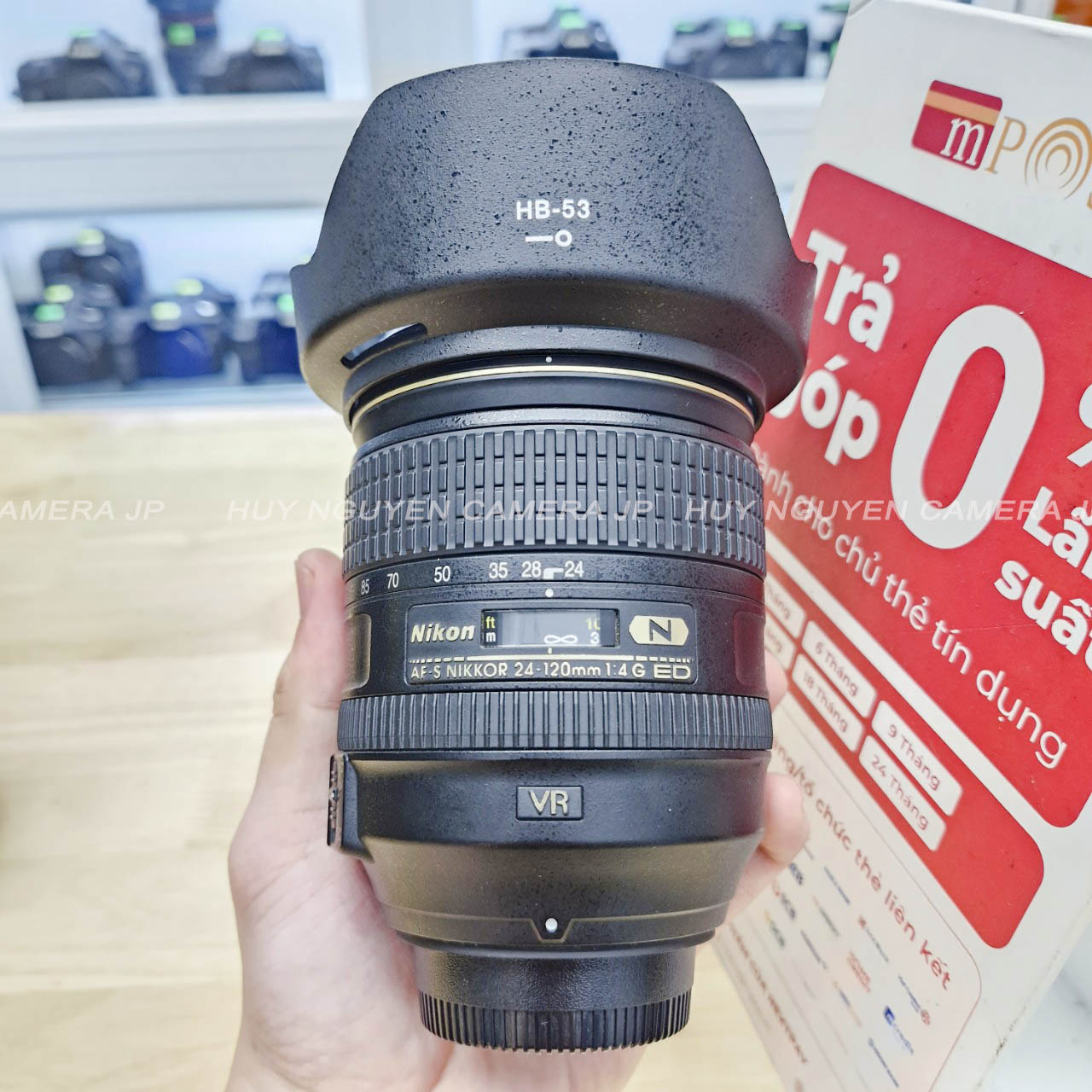ỐNG KÍNH NIKON 24 120 F4 NANO VR ĐẸP 99%. Nikon AF-S Nikkor 24-120mm F4 G ED VR NANO