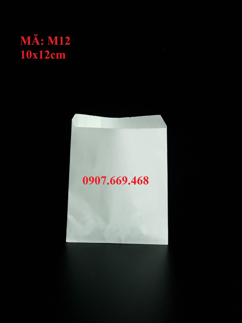 combo 500 túi trắng đáy dep đựng khoai tây chiên