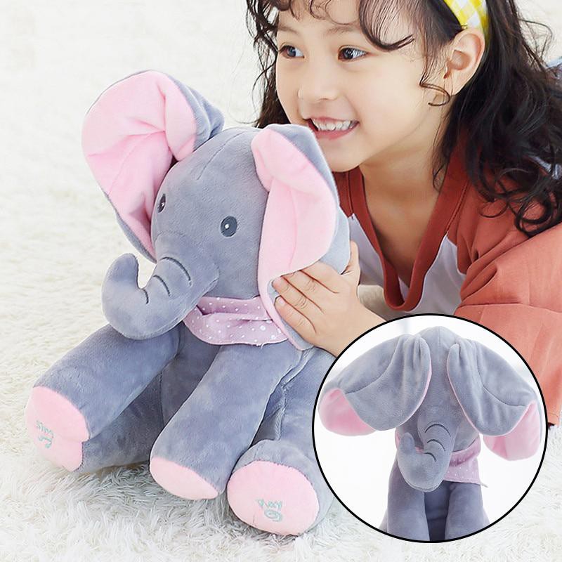 Voi ú òa - Thú Nhồi Bông ú oà dễ thương biết hát biết vẫy tai mang lại nụ cười cho bé