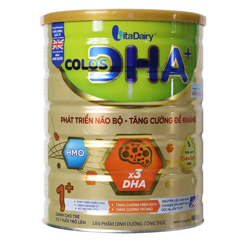 Sữa bột colos dha 1+ lon 800g