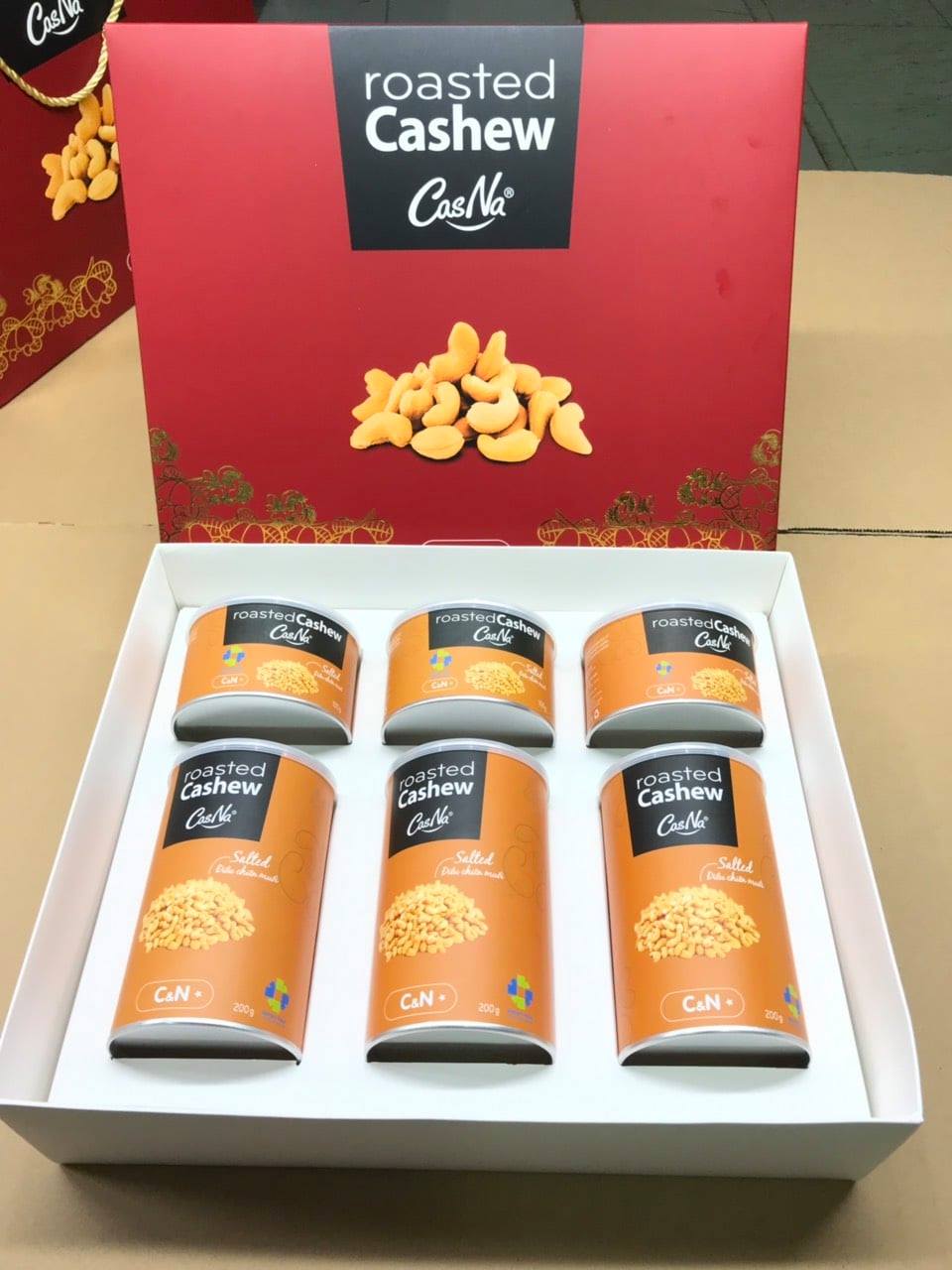 Hộp hạt điều CasNa - thương hiệu quốc gia
