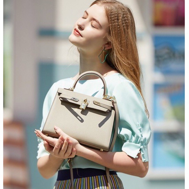Túi hm size 20/25 da sần màu đen, màu xám, màu đỏ, hm màu trắng tặng kèm khăn-lala_store.vn