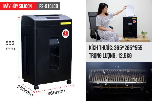 Máy hủy tài liệu silicon ps-910lcd