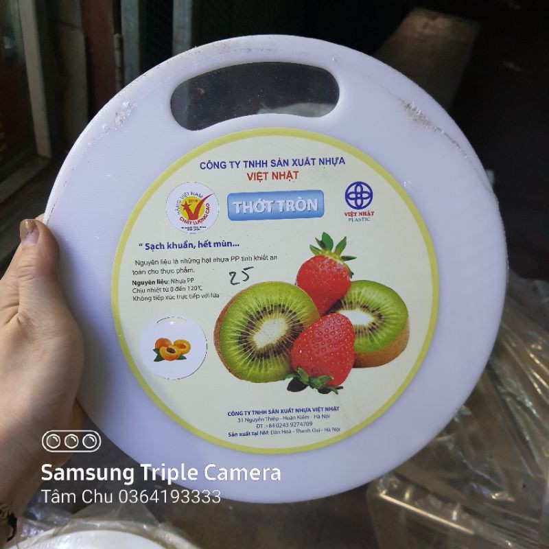 Thớt nhựa tròn Việt Nhật