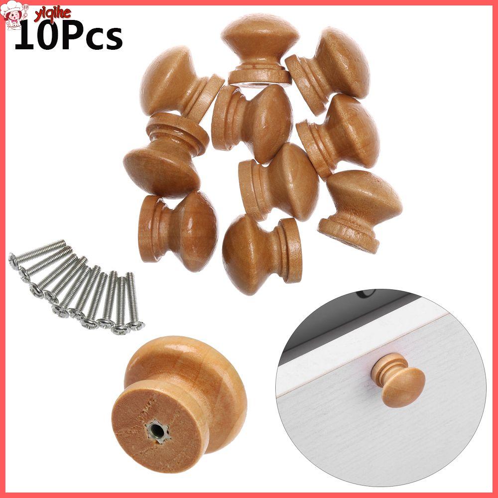 10 Cái Đồ Nội Thất Phần Cứng Mới Lắp Tủ Quần Áo Tủ Quần Áo Kéo Nút Kéo Tủ Tay Nắm Cửa Tự Nhiên Ngăn Kéo Gỗ