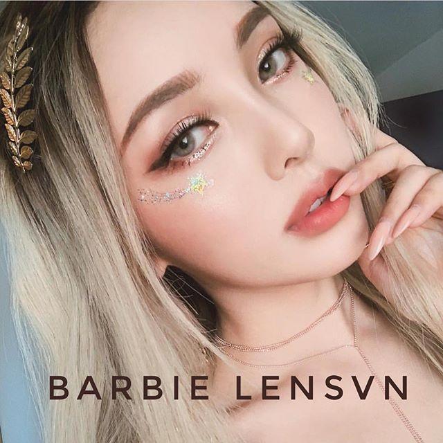 [HCM]Lens - kính áp trồng nâu tây sử dụng 1 năm tặng kèm khây đựng