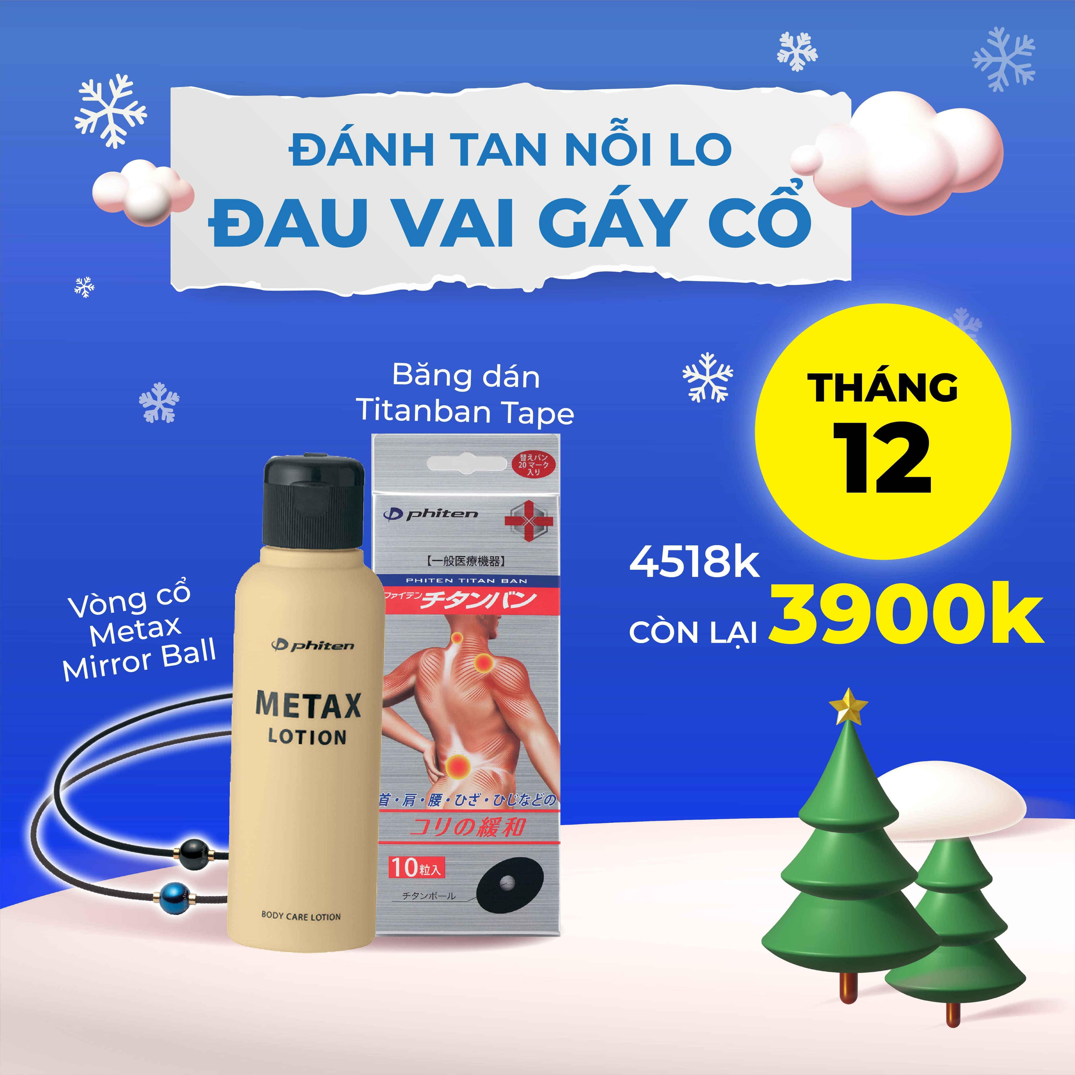 Vòng cổ Phiten Rakuwa metax mirror ball TG808051/TG808052/TG808251/TG808252/TG808451/TG808452