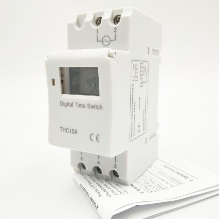 Công tắc hẹn giờ điện tử lập trình AHC15A 16A/220V công tắc hẹn giờ timer hẹn giờ ổ cắm hẹn giờ timer hẹn giờ điện tử công tắc điện thông minh
