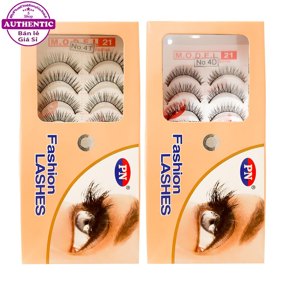 Lông mi giả pn fashion lashes model 21 hộp 10 cặp