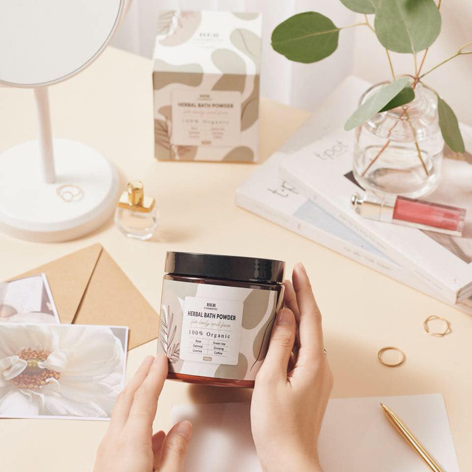 Bột thảo mộc ủ trắng body her cosmetics