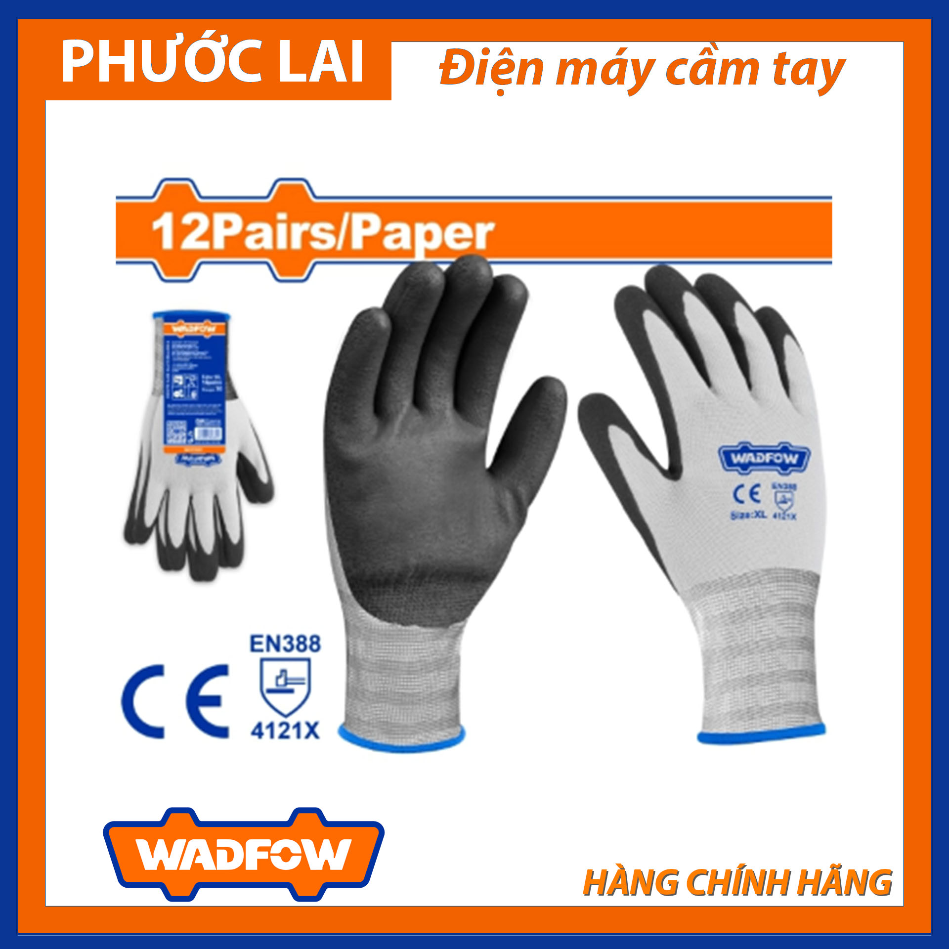 Găng tay phủ Nitri XL (Chính Hãng) WADFOW WGV2803 (Phước Lai PLC)