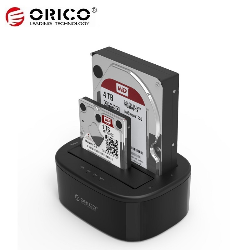 Hdd docking đế cắm ổ cứng đôi orico 6228us3 usb 3.0 dùng cho hdd 2.5'', 3.5'' và ssd 2.5 inch