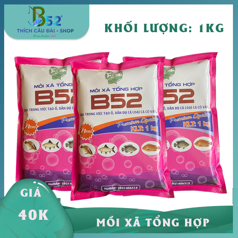 Mồi b52 xã tổng hợp 1kg