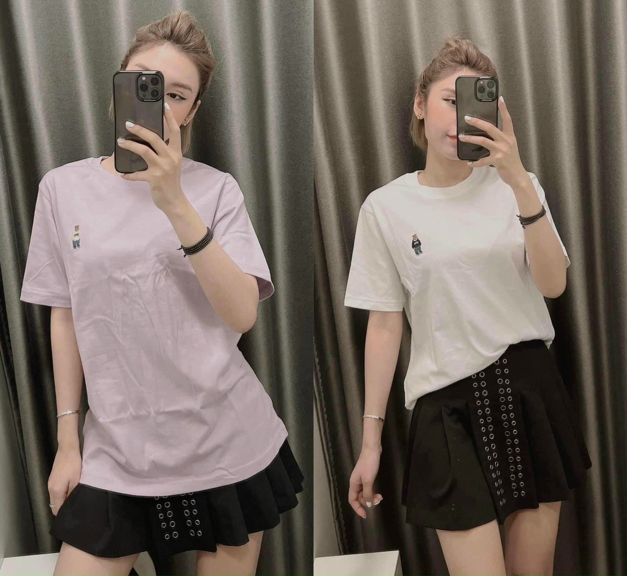 Set 2 áo thun cotton họa tiết ông già siêu dê thương