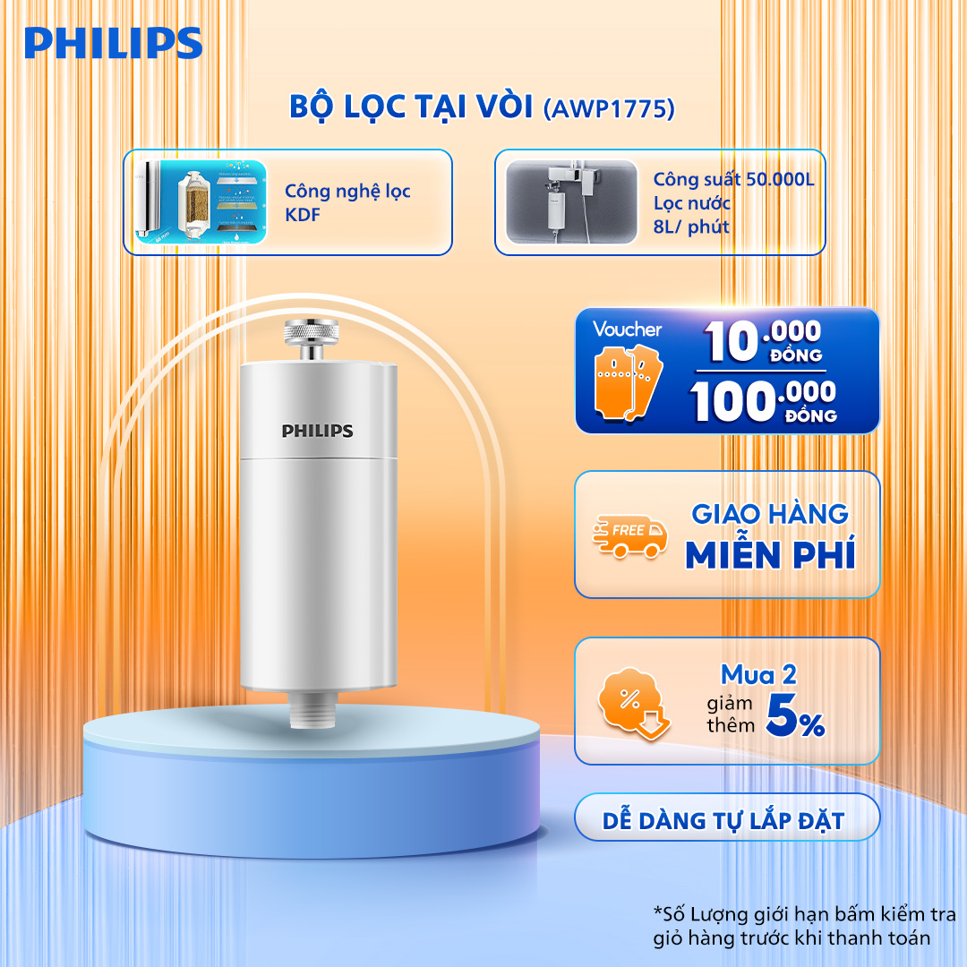 Bộ lọc nước vòi sen philips awp1775