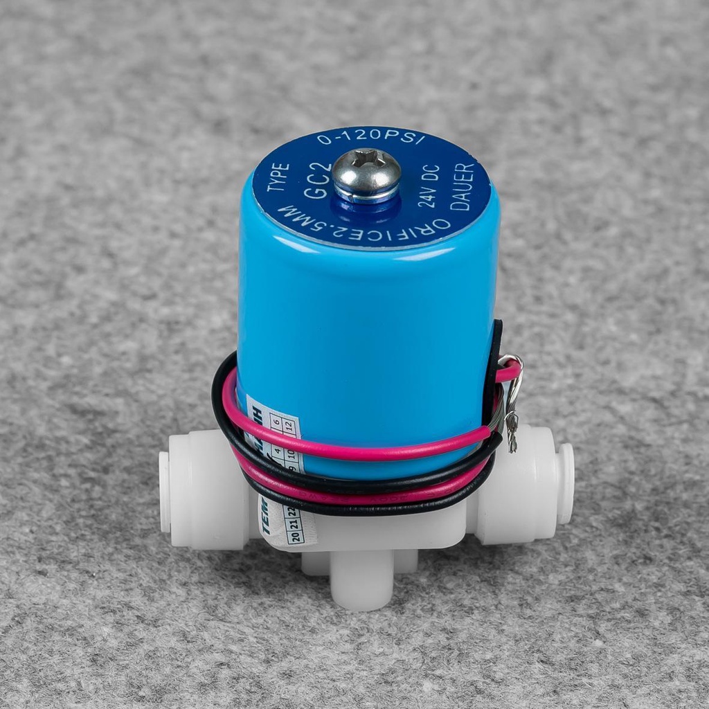 Van điện từ nối nhanh dauer 24v, dùng trong máy lọc nước ro