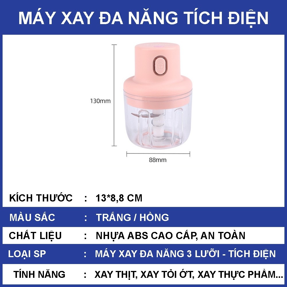 Máy xay mini cầm tay. Máy xay tỏi ớt,máy xay thực phẩm mini bằng tay,máy xay đa năng.máy xay sinh tố cầm tay,máy xay thịt, máy chuẩn bị thực phẩm kéo bằng tay, xay tỏi , ớt, gừng, thịt băm