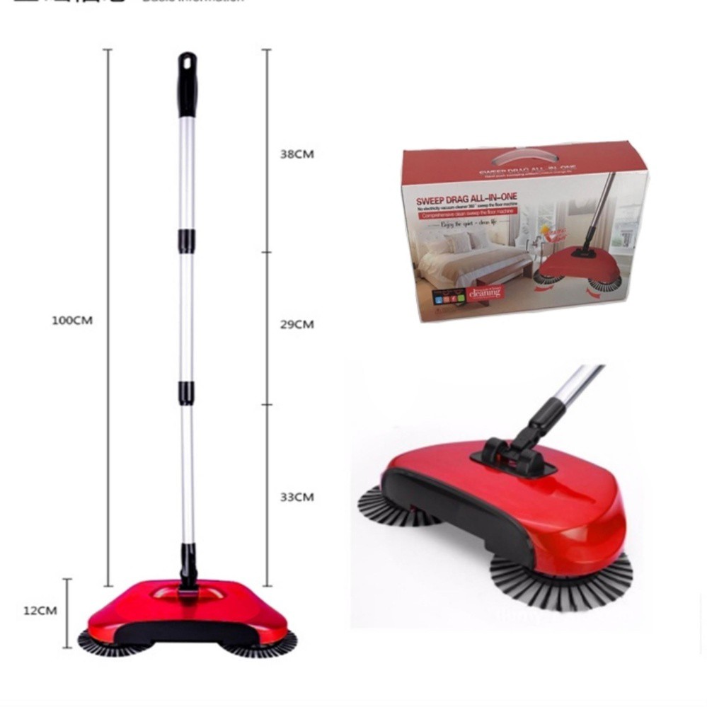 [HCM]MÁY QUÉT NHÀ HÚT BỤI SWEEP 360 ĐỘ CHỔI QUÉT NHÀ THÔNG MINH GOM RÁC TỰ ĐỘNG KHÔNG CẦN ĐIỆN - CHỔI XOAY 360 ĐỘ HÚT BỤI TỰ ĐỘNG KHÔNG DÂY HÀNG THÁI LAN XUẤT KHẨU CHÂU ÂU MÁY HÚT BỤI ĐA NĂNG CHỔI QUÉT NHÀ HÚT BỤI XOAY 360 ĐỘ