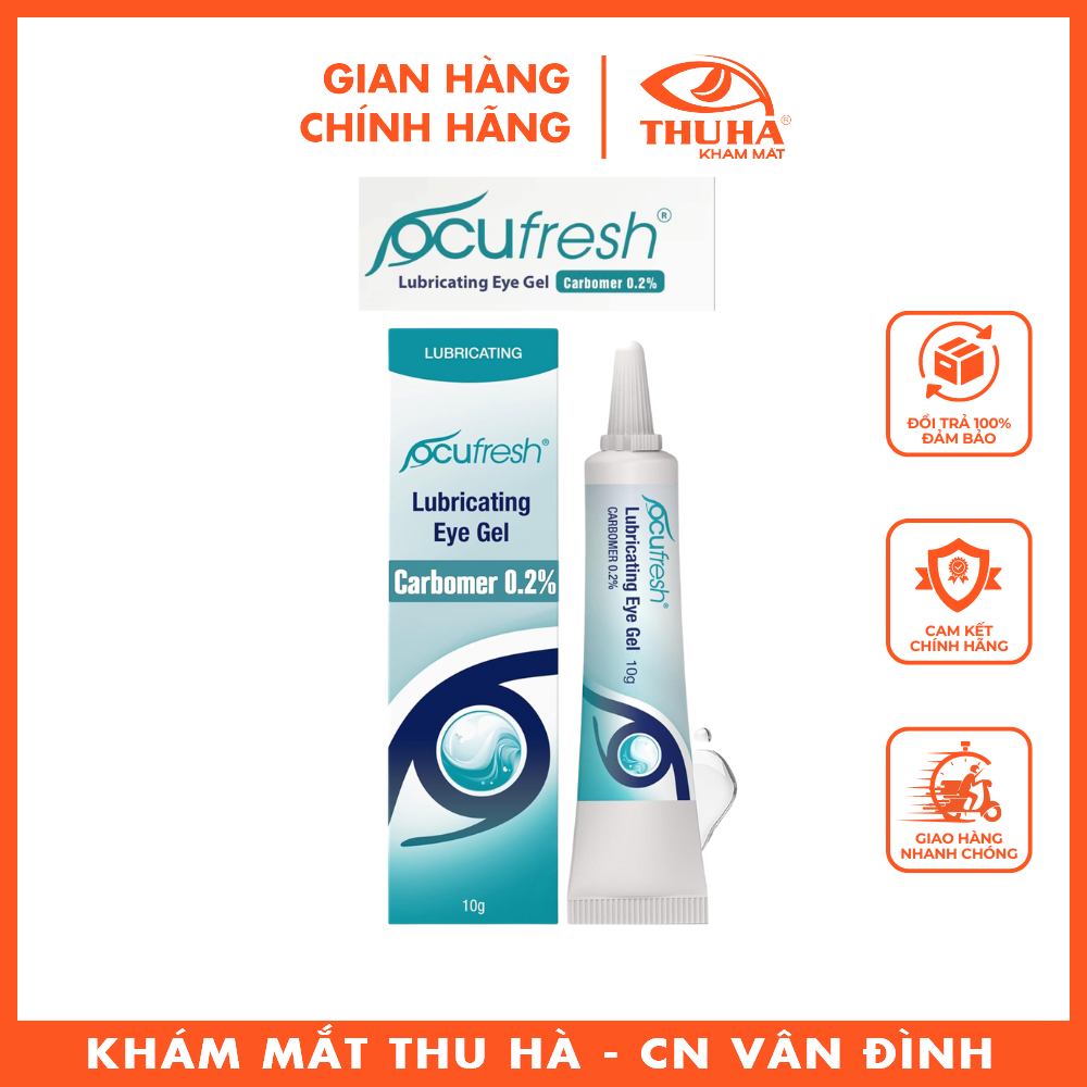 Gel tra mắt Ocufresh Lubricating Eye Gel -Carbomer 0.2%- Anh Quốc - Gel bôi trơn mắt, làm dịu khô mắt và bảo vệ mắt