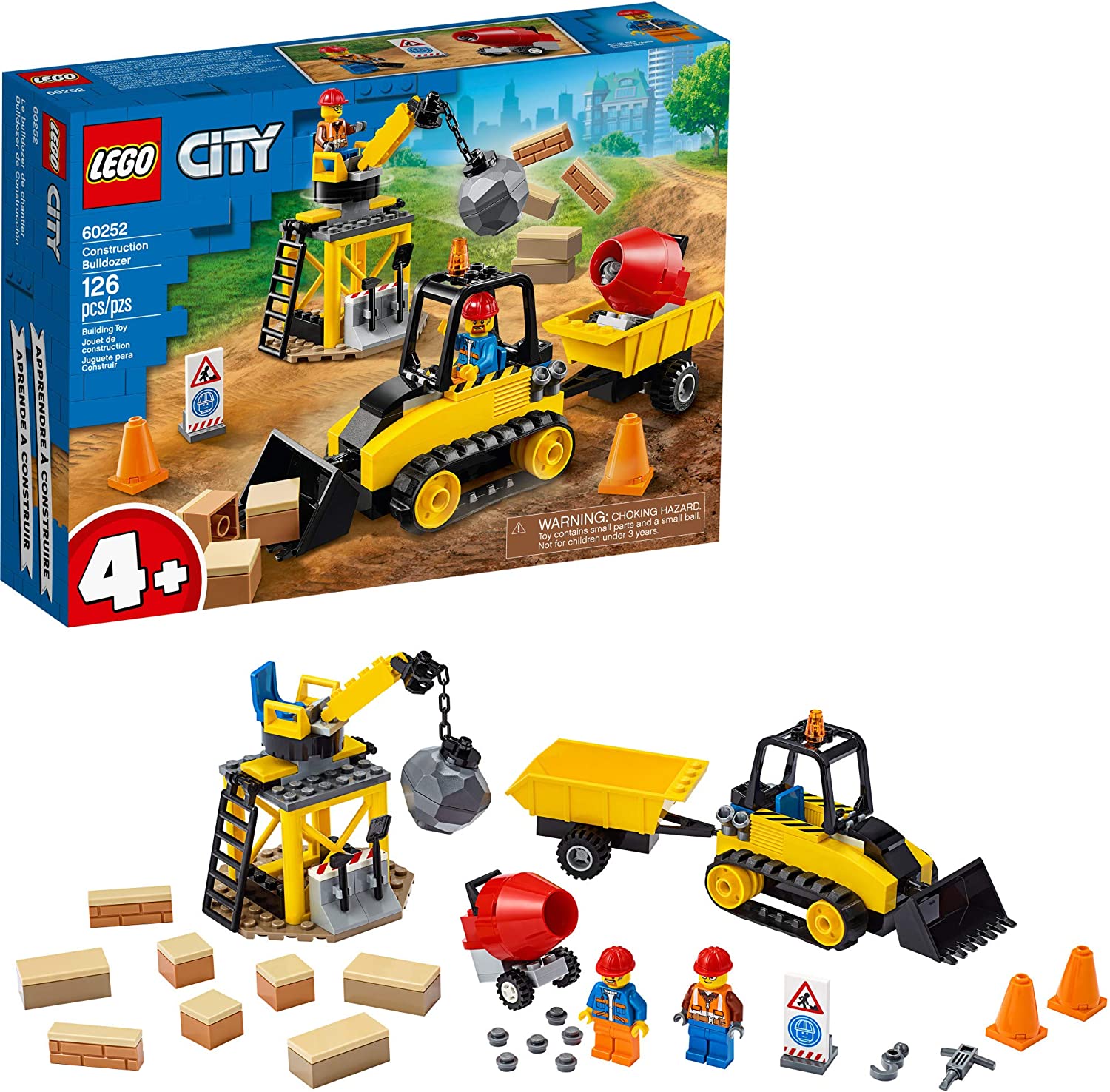 Đồ chơi lego city - máy ủi công trình - 60252