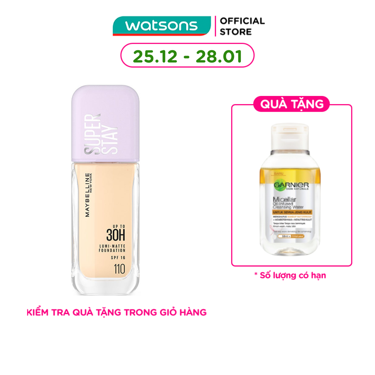   MUA LÀ CÓ QUÀ  Kem Nền Lâu Trôi Maybelline Super Stay Up To 30H Lumi-Matte Foundation 35ml 