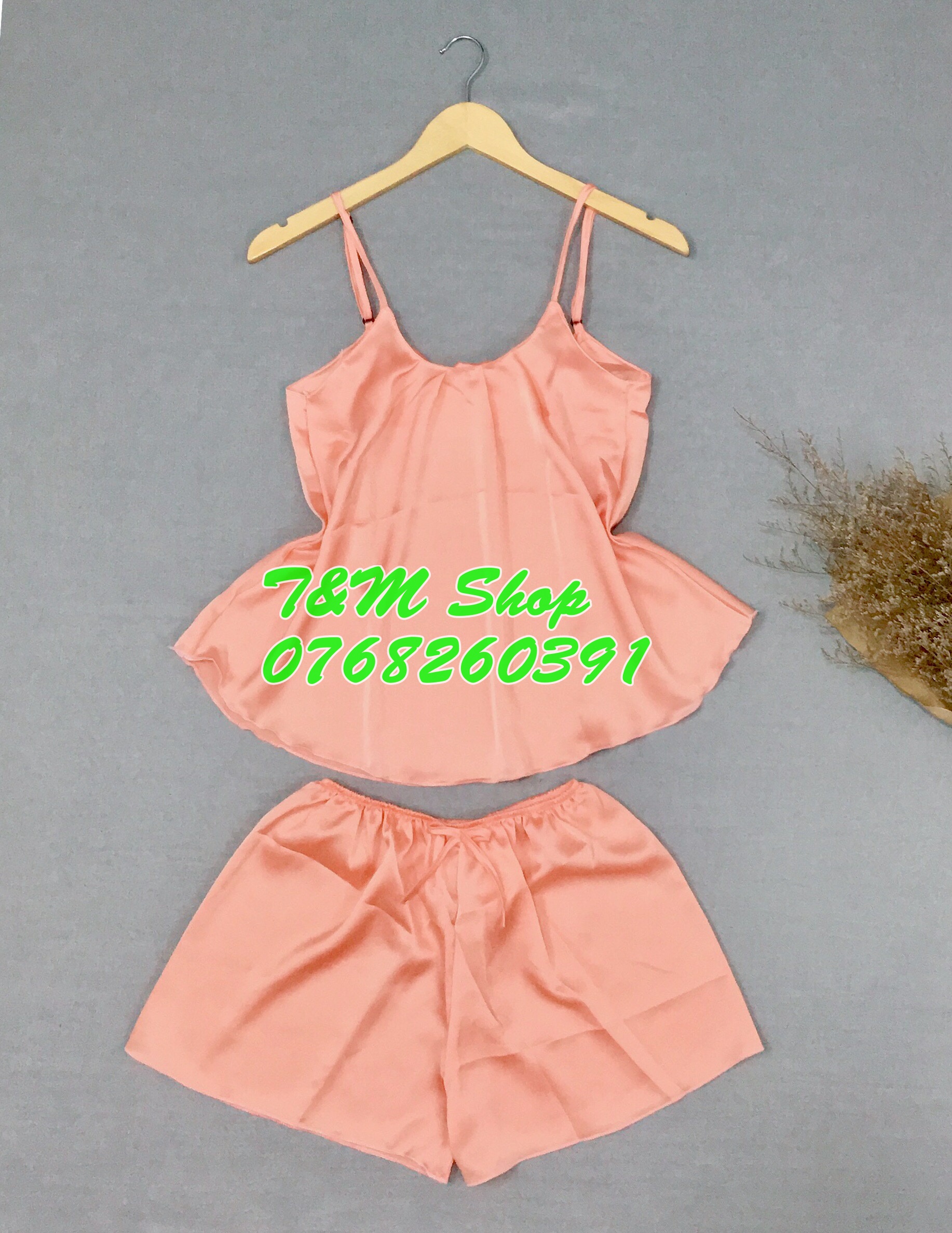 Bộ satin dễ thương xếp ly vải mềm mịn mát mặc nhà mặc ngủ bao đẹp - hàng xưởng nhà may đường may kỹ
