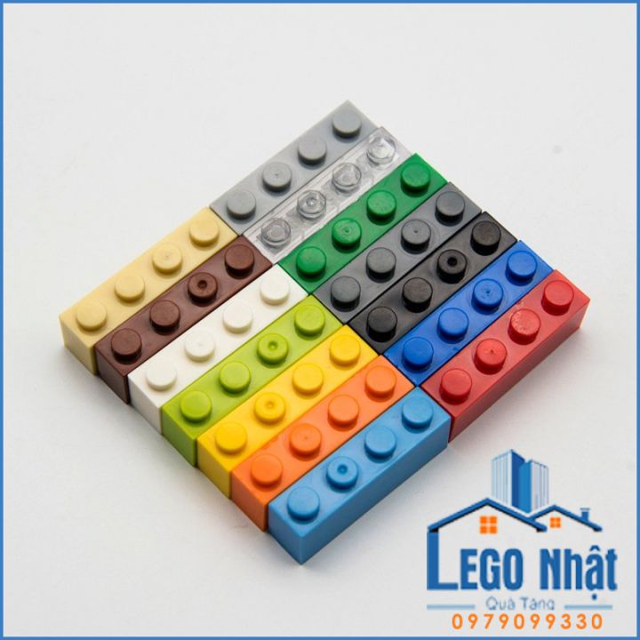 Lego gạch cơ bản part 1x4 cao bộ 25 viên