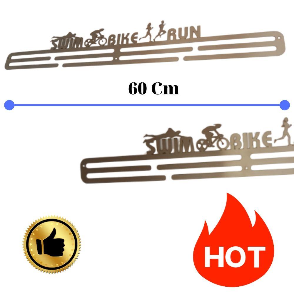 Giá treo huy chương chạy bộ 60cm, bơi lội, đạp xe, cờ vua, cầu lông, thiết kế giá treo huy chương sang trọng