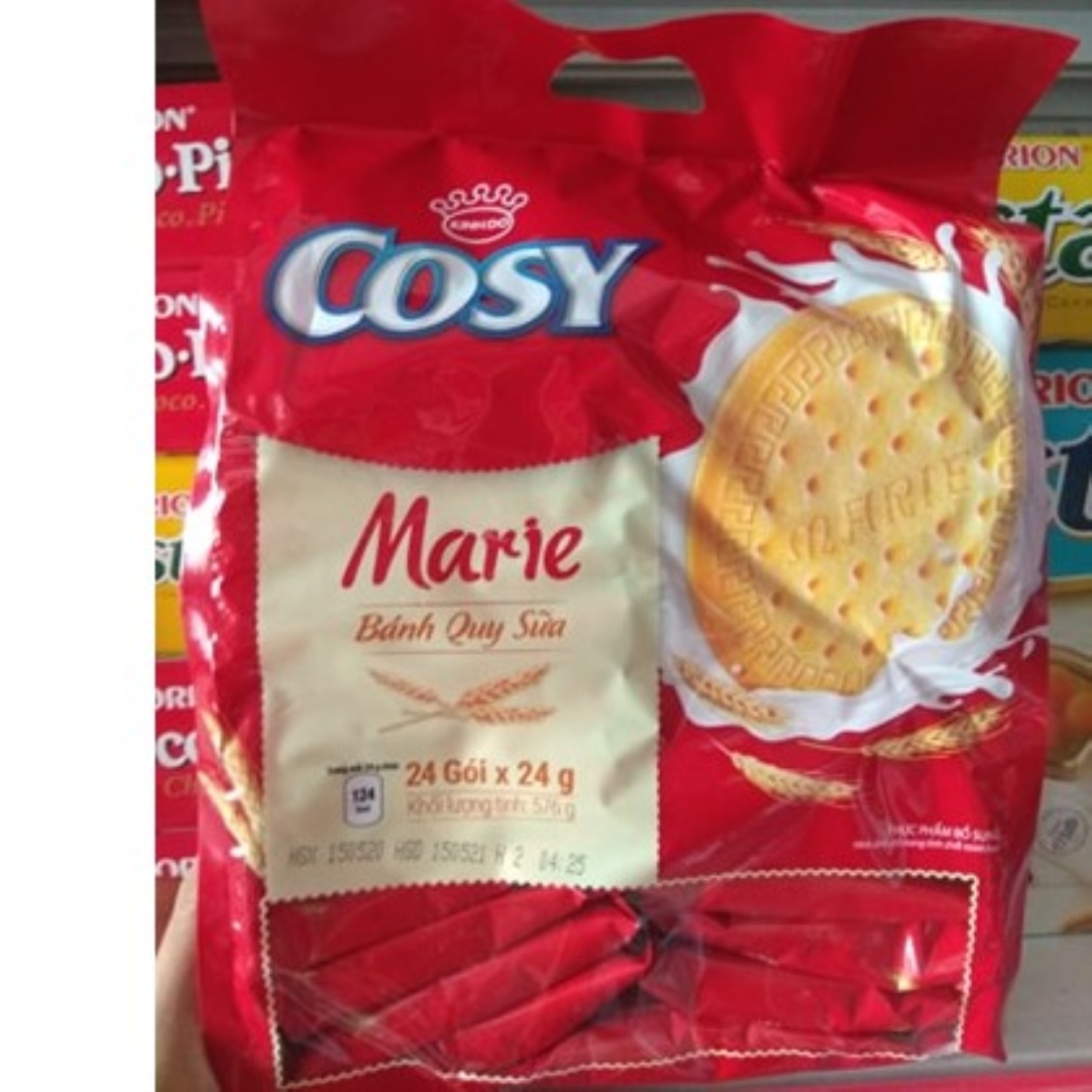 Bánh Quy Cosy Marie Gói 576g (24 gói x 24g)