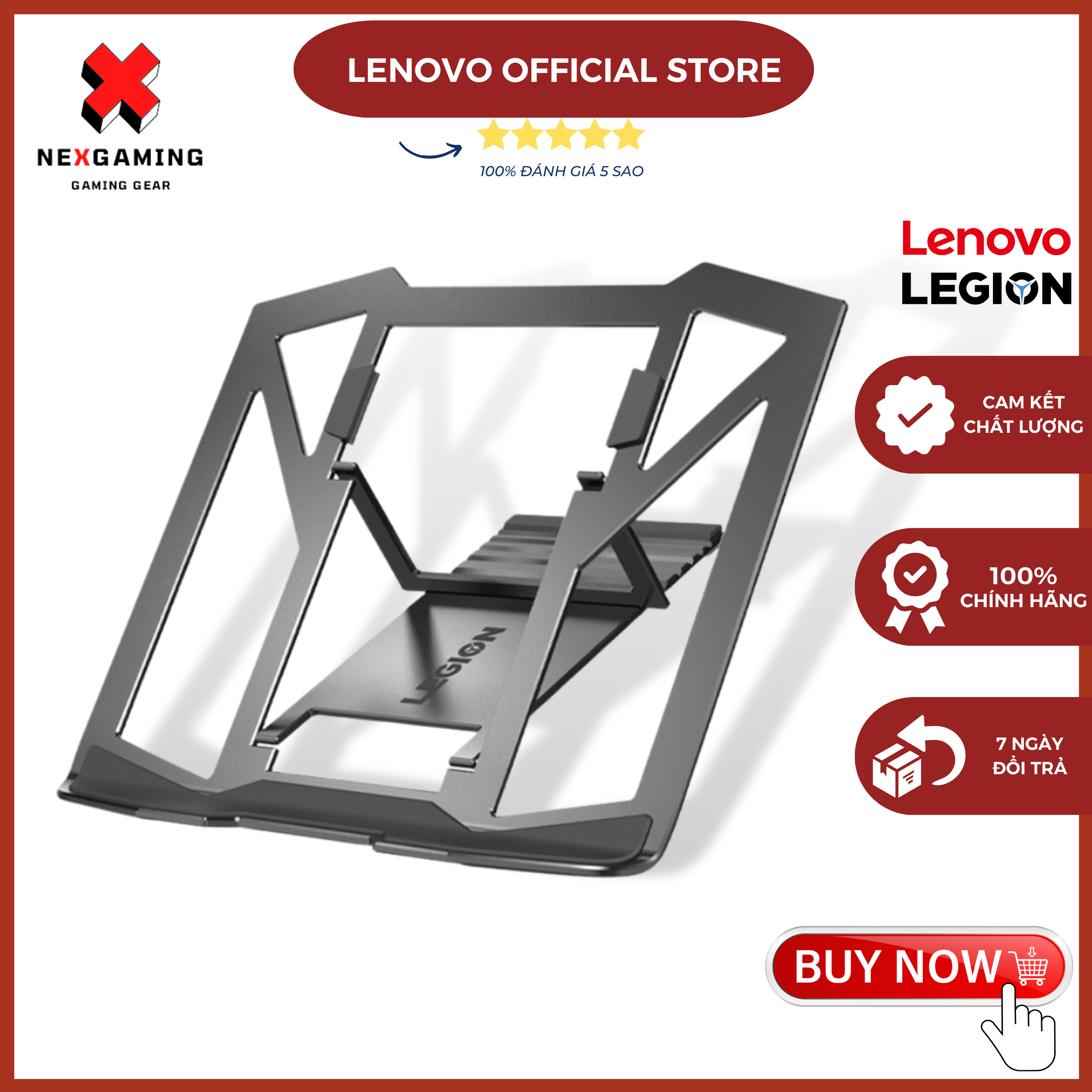 Đế tản nhiệt, đế kê laptop cao cấp lenovo legion chính hãng, phù hợp laptop dưới 16 inch