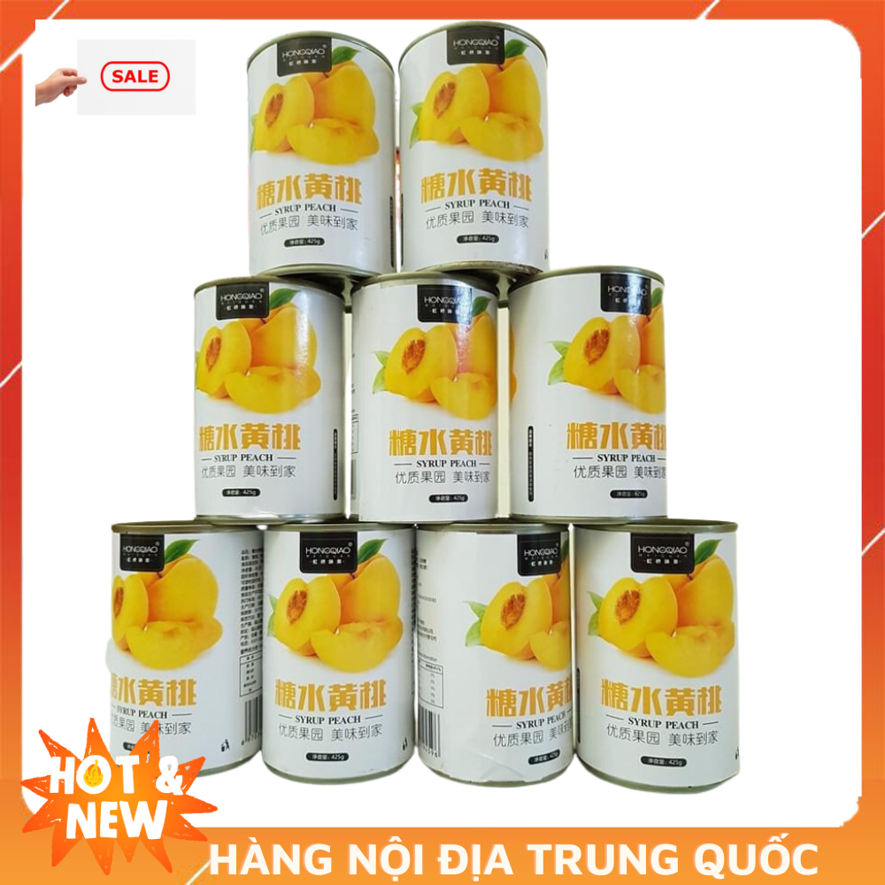 1 hộp đào ngâm 425g/hộp