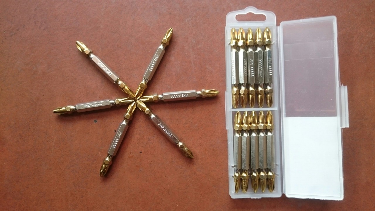 Hộp 10c, Đầu bắn vít, mũi bắn vít, đầu vít 4 cạnh