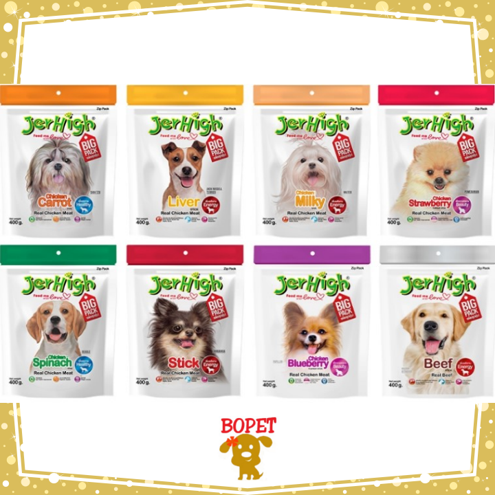 JERHIGH 400-420G BÁNH THƯỞNG Que mềm snack thức ăn chó