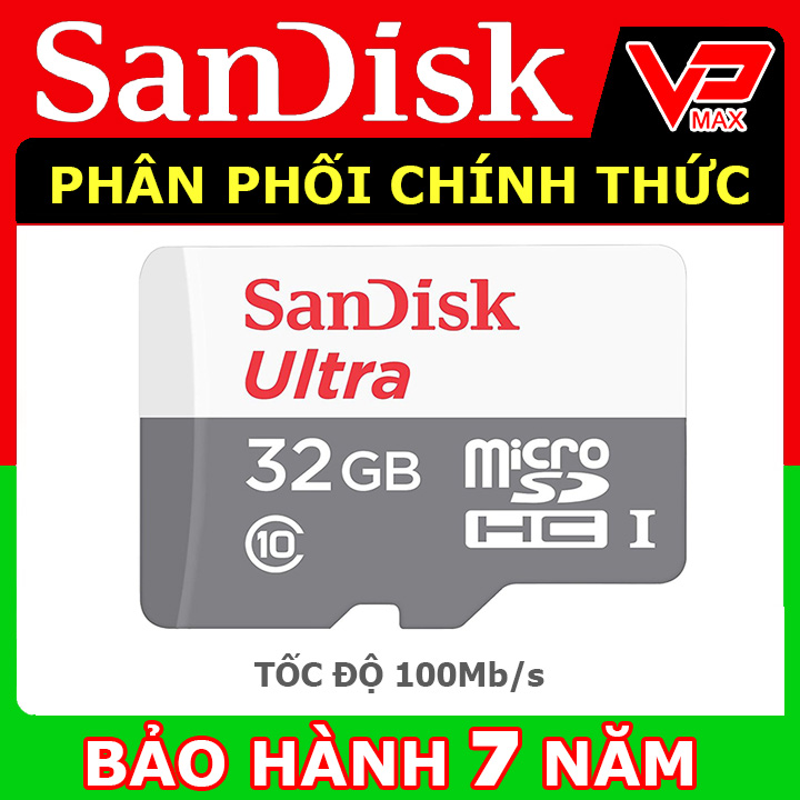 ♨️FREESHIP ♨️ Thẻ nhớ điện thoại Sandisk 64GB 32GB 16GB bảo hành 7 năm Vĩnh Xuân - VPMAX