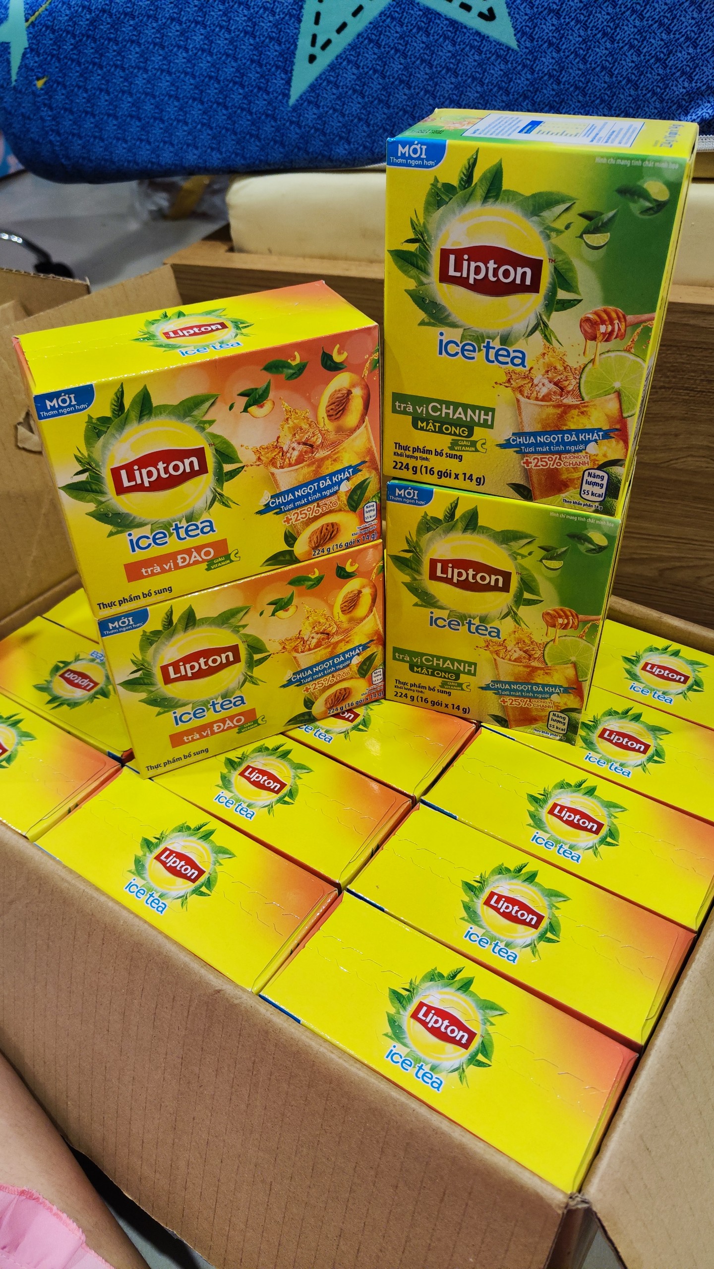 Trà lipton vị đào