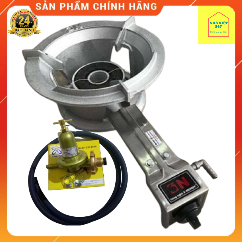 Bếp gas công nghiệp Gado 3N + Bộ van dây [ NhaViet247]-Dụng cụ nhà bếp -Bếp khè Ga công nghiệp tốt giá rẻ- BH 12 THÁNG- CHÍNH HÃNG